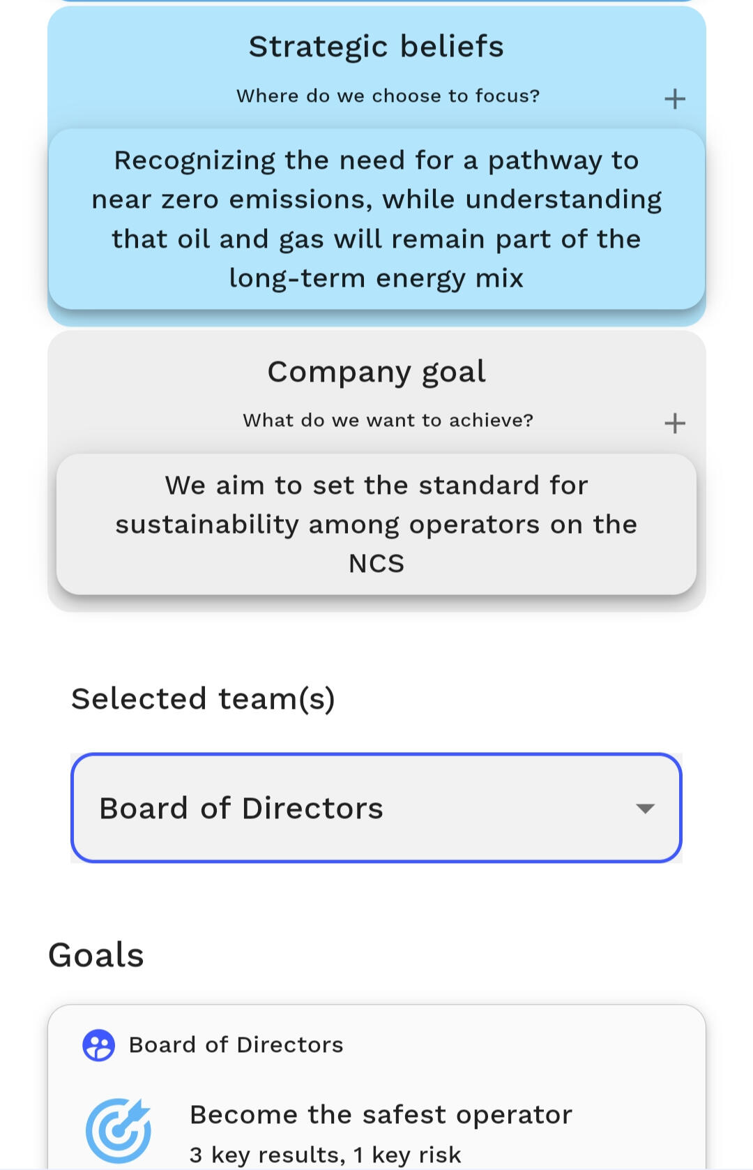 ThinkBig Enterprise OKR and Risk Management Application